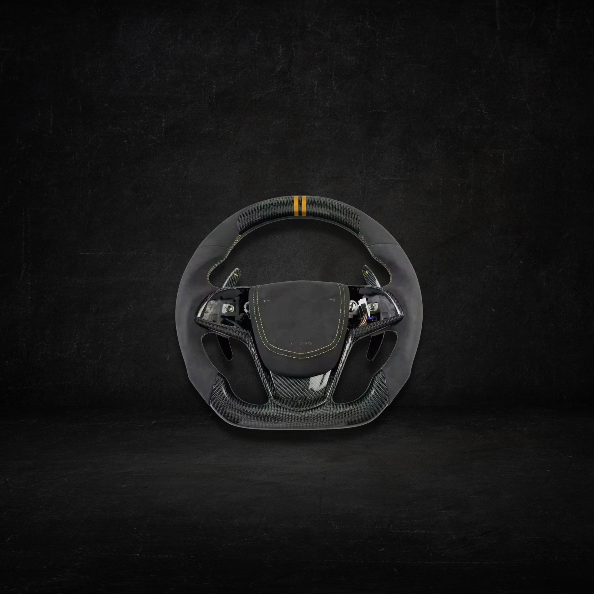 Fully Custom Carbon Fiber Steering Wheel - Cadillac