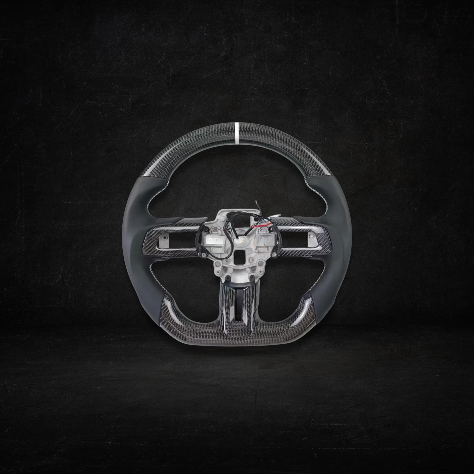 Fully Custom Carbon Fiber Steering Wheel - Ford
