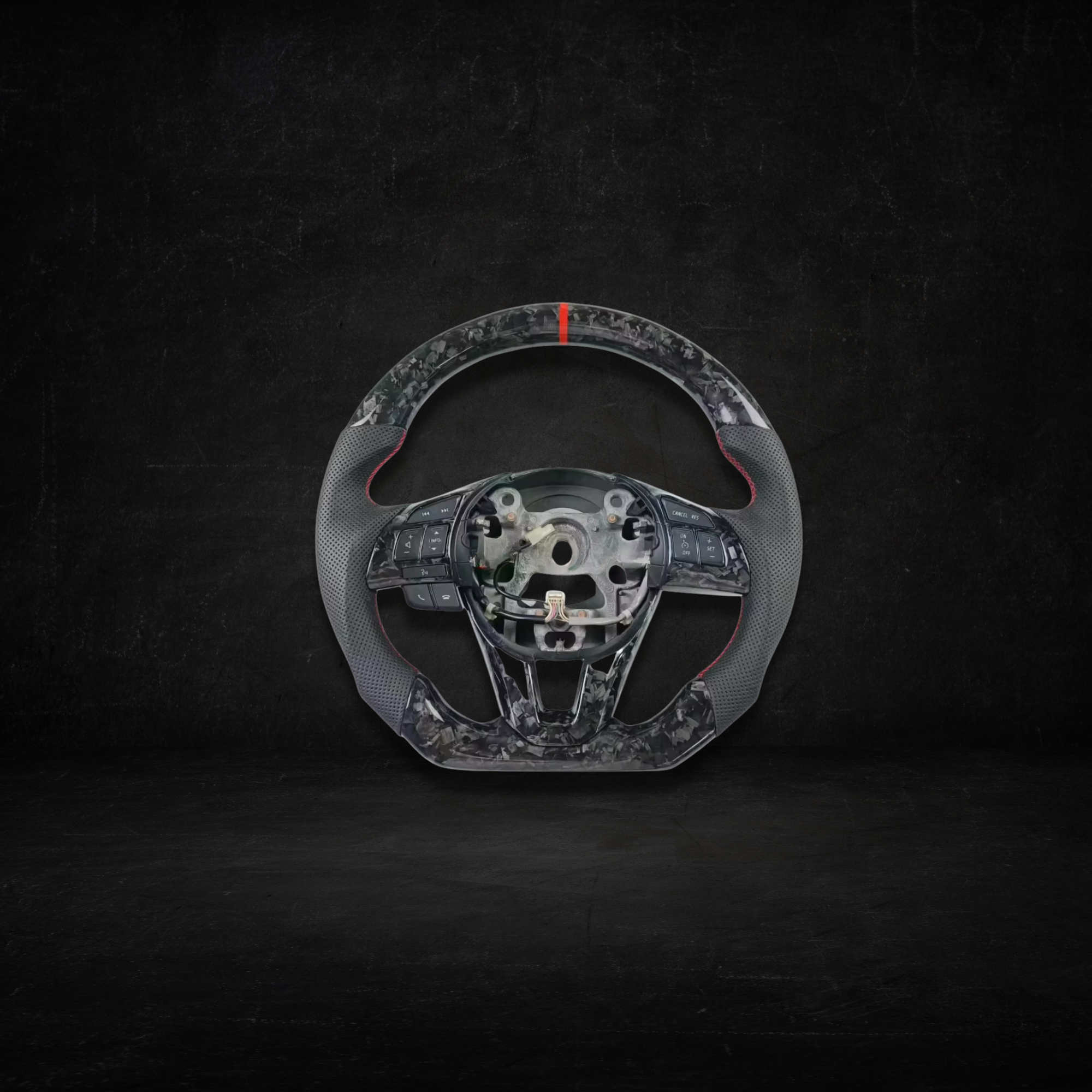 Fully Custom Carbon Fiber Steering Wheel - Mazda