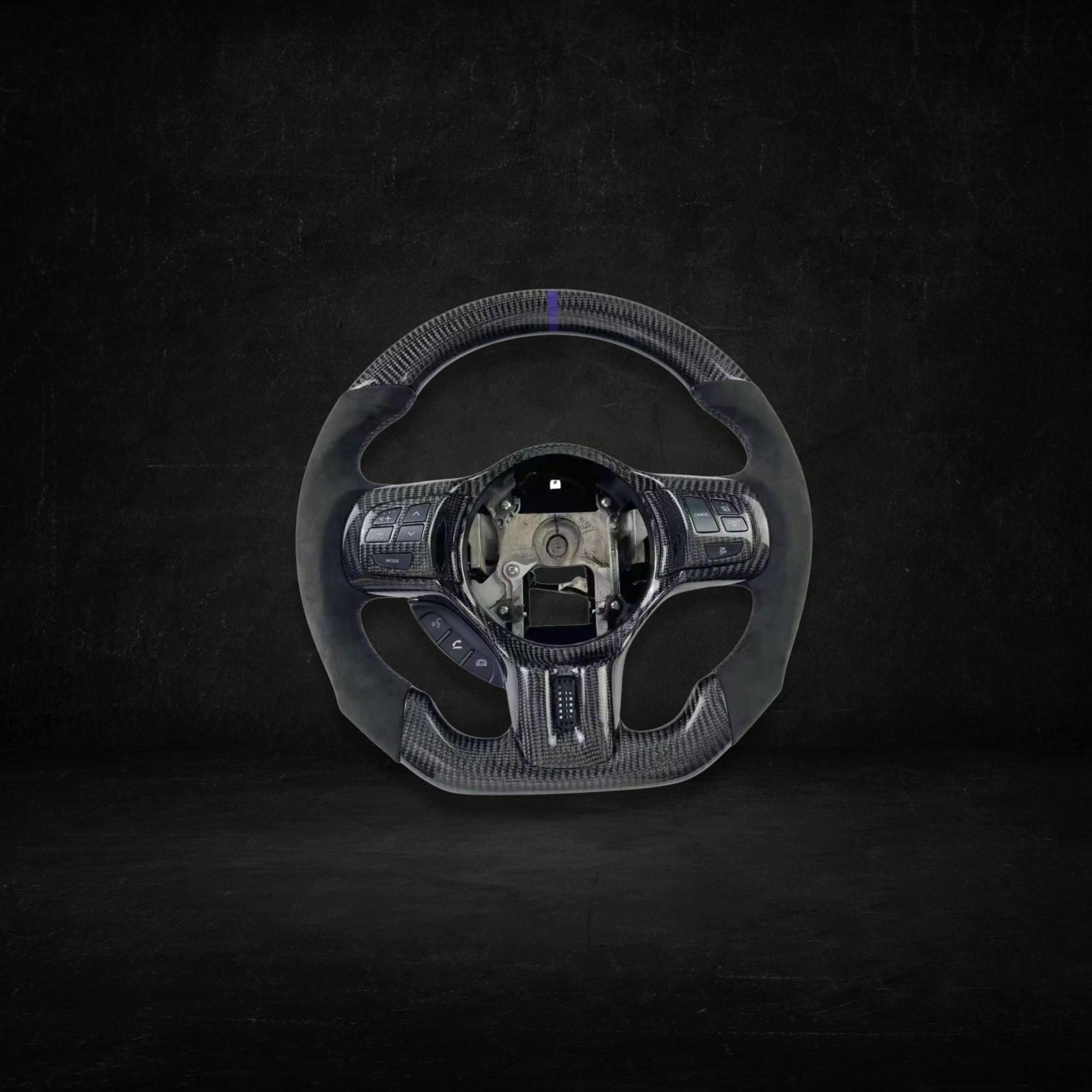 Fully Custom Carbon Fiber Steering Wheel - Mitsubishi